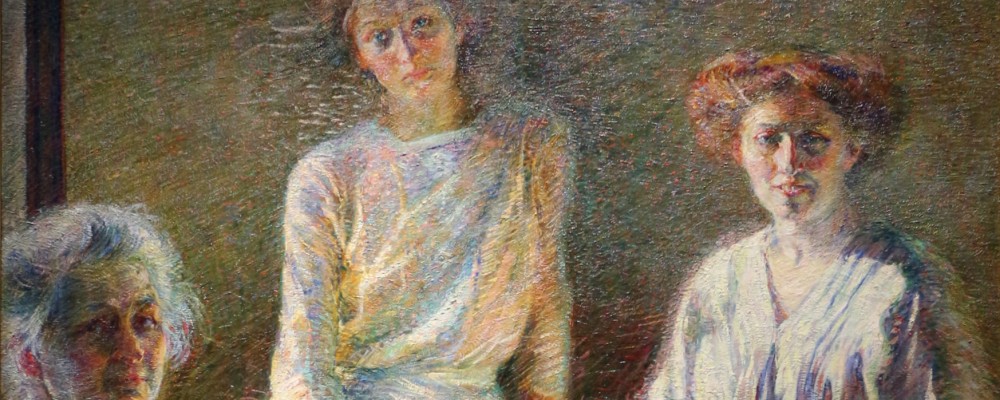 Umberto Boccioni, Tre donne (particolare), 1909-1910