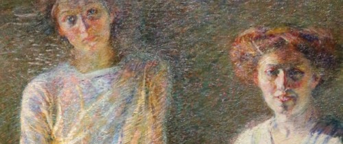 Umberto Boccioni, Tre donne (particolare), 1909-1910